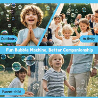 Máquina De Burbujas Giratoria Con Luz Juguete Para Niños Regalo Para Fiestas Y Bodas Exterior No Requiere Batería Ni Agua - details 6