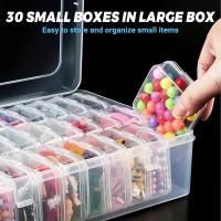 Caja De Almacenamiento Para Joyería Multifuncional Con 4/12/15/30 Celdas Organizador De Accesorios Para Manualidades Y Perlas - details 3
