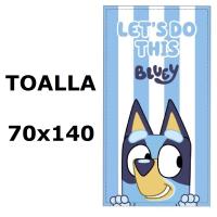 Toalla de playa BLUEY,Toalla de baño BLUEY,MICROFIBRA 100% POLYESTER,MEDIDAS 70x140cm,cm,fespu - details 0