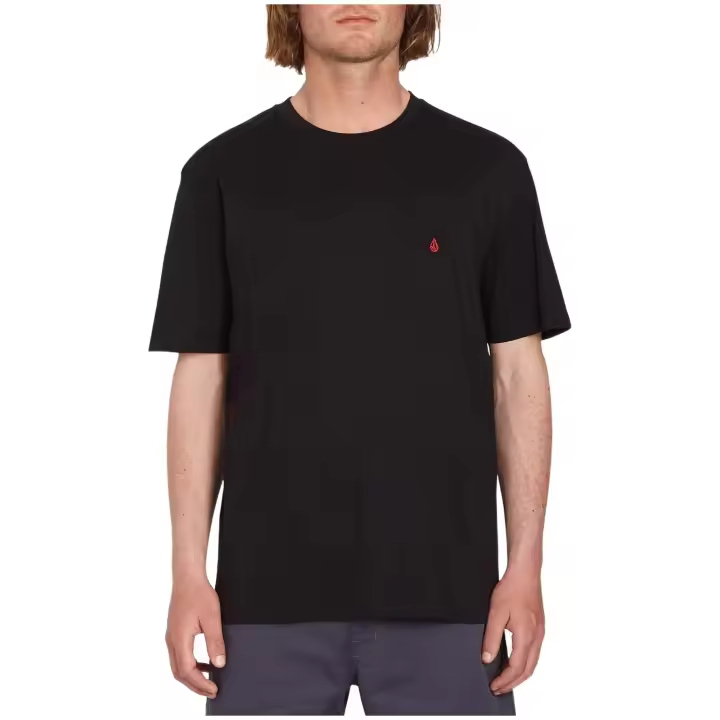 Camiseta de Manga Corta Volcom Stone Blanks para hombre en color negro - 1