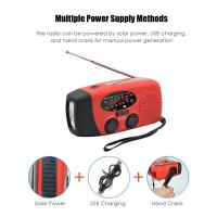 Radio De Mano Con LED Y Alerta Del Tiempo FM AM WB NOAA Recargable Por USB Y Crank 600mAh Resistente Al Agua Para Camping Y Emergencias - details 11