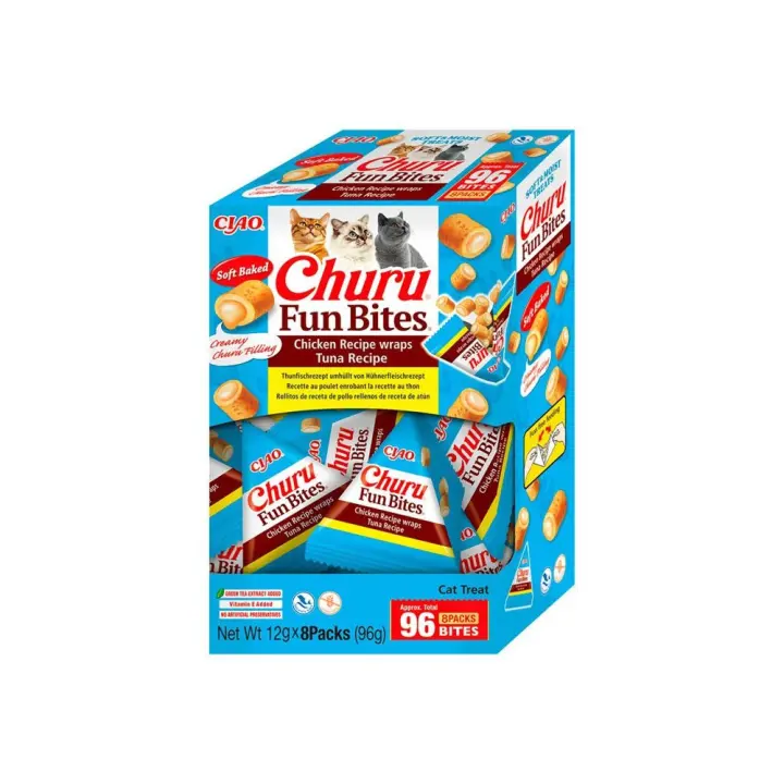 Churu Cat Fun Bites De Atún Pack 8 X 12 Gr 96 Gr - 1
