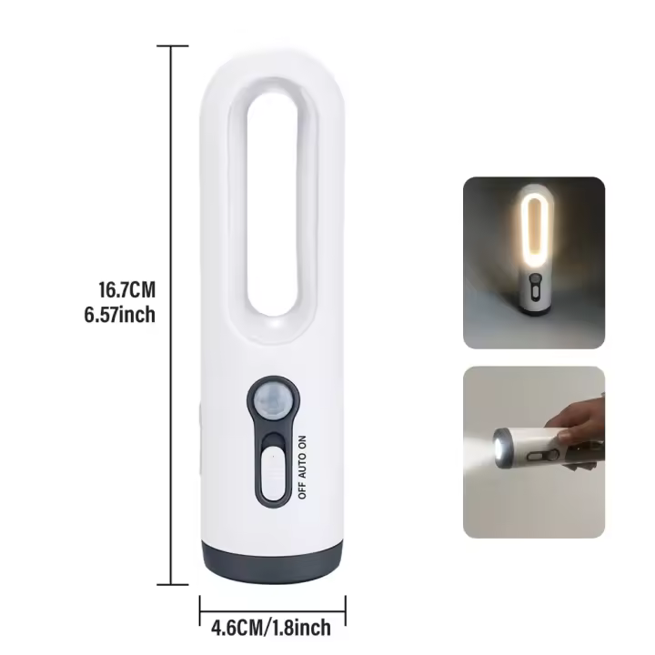 Sensor de Movimiento LED Noche Luz 2 en 1 in the interior portáthil with anocecier al amanécer sensor para dormitorio, baño, Lectura, camping - 1