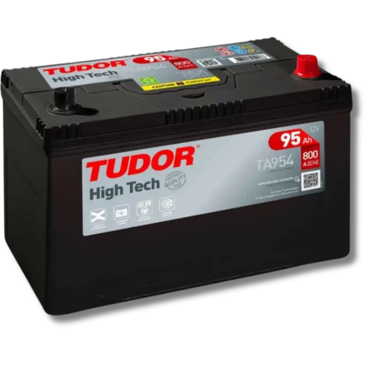 Batería de coche Tudor TA954 High-Tech. 12V - 95Ah/800A (EN) Caja D31 - 1