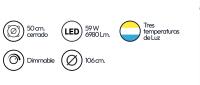 FABRILAMP ABRILA ALTA GAMA Ventilador DC 59w Micenas Blanco 4 Aspas Transp. 106d 6 Veloc. 6980lm 3 Colores Control remoto, Regulables de intensidad, Memoria Y Temporiz.26 CALIDAD DE CONFIANZA - details 1