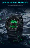 Reloj Deportivo Militar Para Hombre SANDA Dual Display Pantalla Analógica Y Digital Resistente Al Agua Luz Luminosa Alarmas Relogio Masculino 3129 - details 6