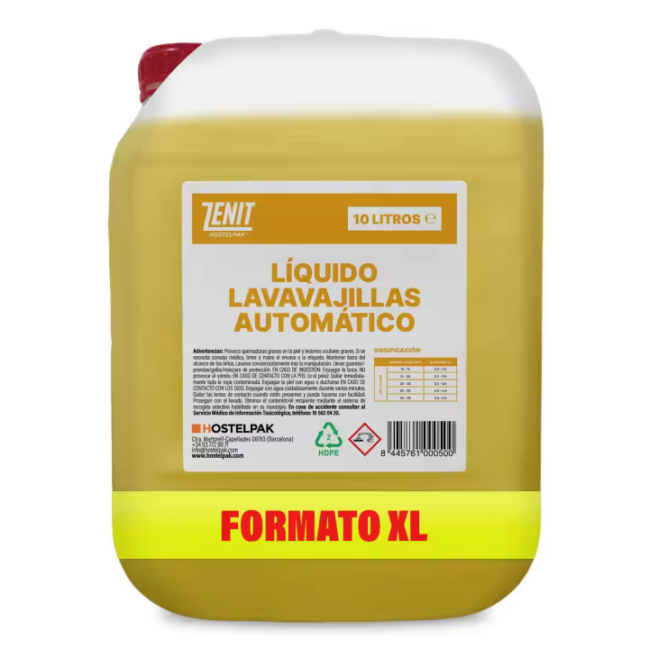 Hostelpak  10 l  Líquido lavavajillas  lavavajillas liquido  limpiador lavavajillas - 1