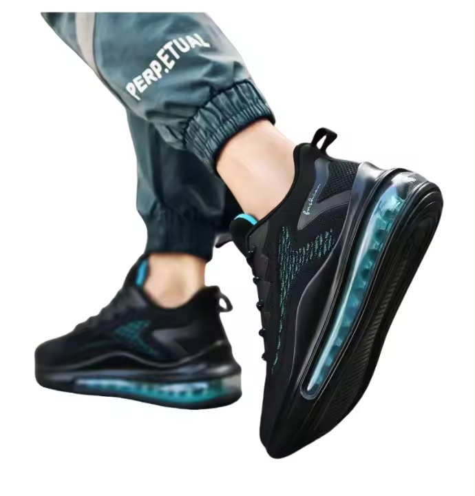 Zapatos De Correr Para Hombre Con Almohadilla De Aire Nuevos Tendencias Primavera Otoño Transpirables Suaves Suela Casual Zapatillas - 1