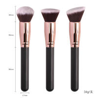 Cepillo De Maquillaje Para Fundamento Polvo Libre Corrector Blush Profesional Fibra De Lana Herramienta De Belleza Cosmética - details 3