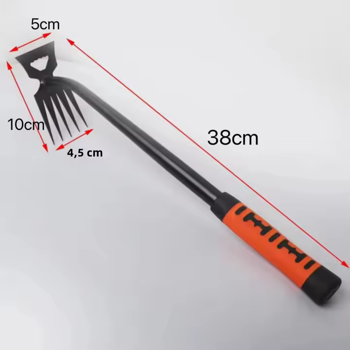 Shovel De Limpieza De Malas Hierbas Metálica 2 En 1 Rascador De Jardín De Acero Inoxidable Con 5/6/8/11 Dientes Herramienta De Maleza Dual Para Jardinería - 1
