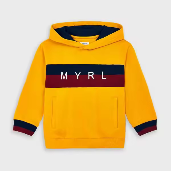 Pullover capucha combinado MAYORAL 4465 TALLA 2 Y 4 AÑOS - 1