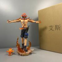 Figura De Anime One Piece Ace 27cm Lx Con Brazos Extendidos Y Cruzados Estatua De Colección Para Mesas Regalo Para Hombres Decoración De Oficina - details 3