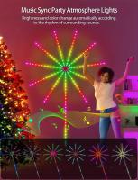 Tira De Luces LED Controlada Remotamente Con Efecto De Fuego RGB 5050 Sincronización De Música Para Decoración De Navidad Y Sala De Estar TV - details 1