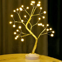 Lámpara De Mesa Árbol De Cerezo Con Luz Nocturna USB/Batería Botón De Toque Artificial Bonsái Lámpara LED Decorativa Para Escritorio - details 2