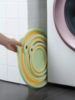 Cubeta Plegable Portátil Para Lavado De Rostro Y Viajes Ecológica Y Duradera Ahorradora De Espacio En Plástico Azul Rosa Verde - details 9