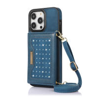 Funda De Cuero Brillante Para iPhone 14 15 16 pro 16E XR XS 11 12 13 pro Max 7 8 plus SE Con Bloqueador RFID Y Porta Tarjetas - details 9