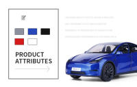 Modelo De Coche Tesla Model Y Model 3 Model S De 1:24 En Aleación Con Sonido Y Luz Juguete Coleccionable Para Niños Regalo De Cumpleaños - details 1