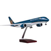 Modelo De Avión Airbus A350 Vietnam Airlines a Escala 1/142 De 47CM Con Luces Y Ruedas Material De Resina Colección De Regalos Para Hombres Y Mujeres Adultos - details 8