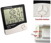 Medidor De Temperatura Y Humedad Digital LCD HTC-2/HTC-1 Estación Meteorológica Con Reloj Para Interiores Y Exteriores Uso Doméstico - details 0