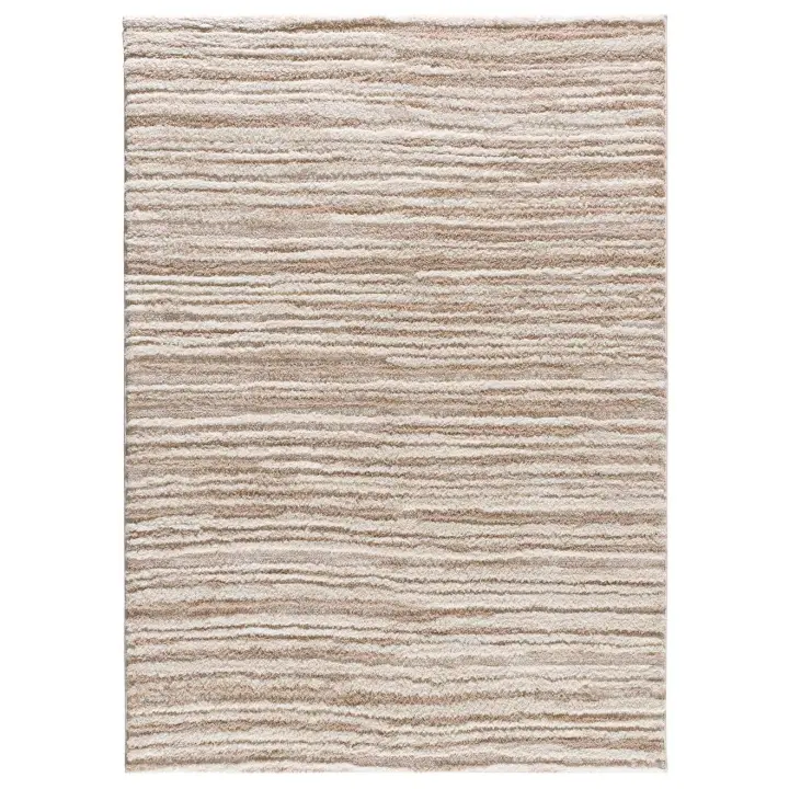 ATTICGO Alfombra de Interior Estilo Escandinavo con Materiales Reciclados y Relieve en Beige - Lima 3501 120x170, 140x200, 160x230 cm - 1
