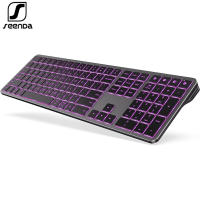 Teclado Inalámbrico Bluetooth Con Iluminación Multicolor Recargable Para Multiple Dispositivos Compatible Con Laptop Tablet iPad Estilo Ergonómico Multifuncional - details 0