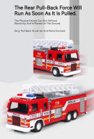 Camión De Bomberos De Escala 1:32 Juguete De Coche De Metal Con Ruedas De Goma Música Luz Función Retroalimentada Tanque De Agua Regalo Para Niños - details 3