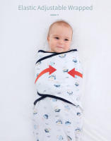 Envoltura De Bebé Muslin Insular Con Gorro Conjunto De Ropa De Cuna Para Recién Nacidos Saco De Dormir Envolvente Unisex - details 2