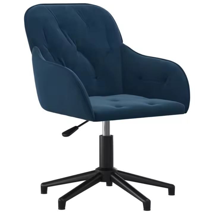 Silla de Oficina giratoria terciopelo Azul - 1