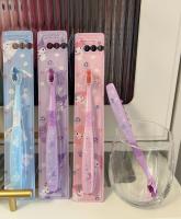 Cepillo De Dientes Suave De Dibujos Animados Sanrio Hello Kitty Y Kuromi Para Estudiantes Limpieza Oral Kawaii Manga Cerdas - details 4