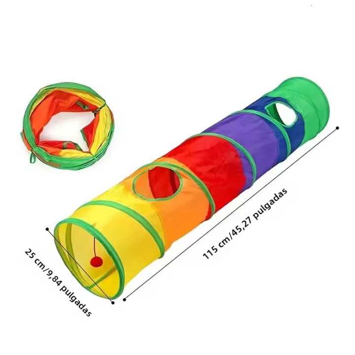 Túnel Para Gatos Plegable Juguete Interactivo Divertido Para Entrenamiento De Perros Y Gatos Juguetes Para Mascotas Accesorios Para Gatos - 1