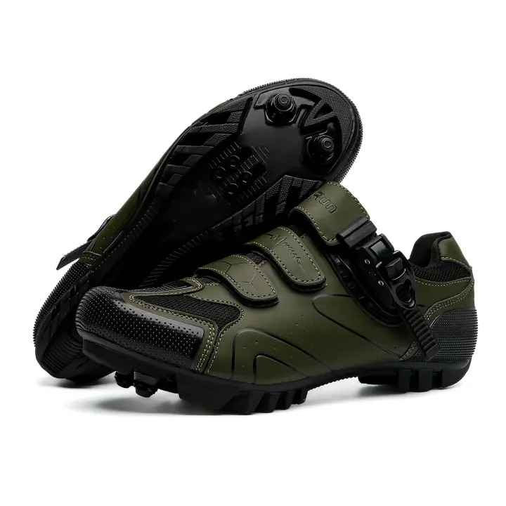 Zapatillas De Ciclismo Unisex MTB Con Cleat Para Road Y Dirt Bike Zapatillas De Bicicleta De Montaña Y Carreras De Carretera Para Hombres Y Mujeres - 1