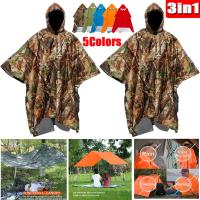 Chaleco De Lluvia Multifuncional 3-en-1 Impermeable Para Viajes Cobertor De Acampar Cubierta De Mochila Para Hombres Y Mujeres - details 0
