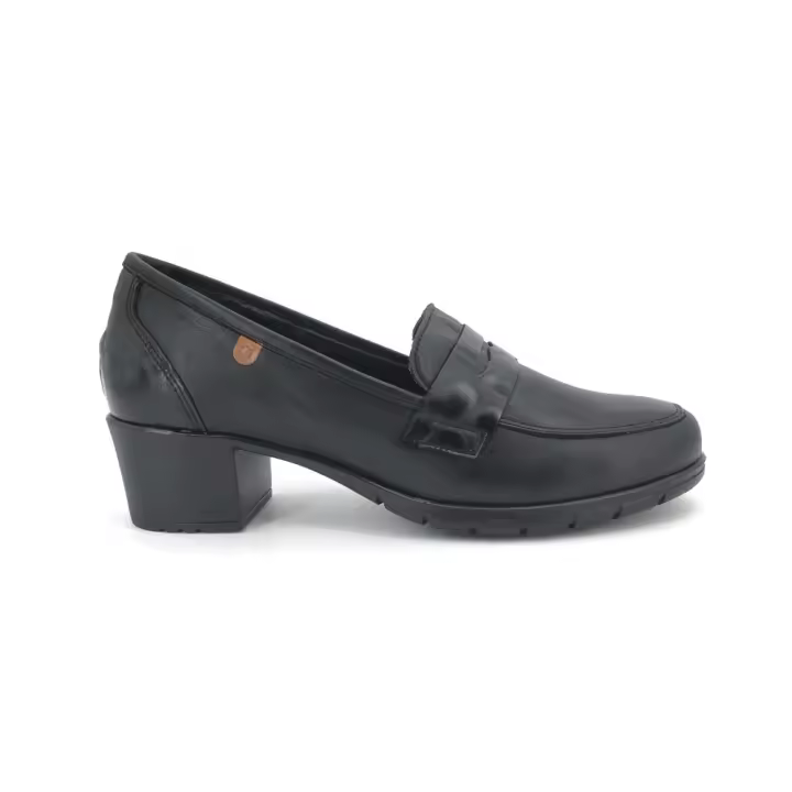 Mocasín Valeria's para mujer, mod.9541, Mocasín antifaz con tacón de piel fabricado en españa - 1