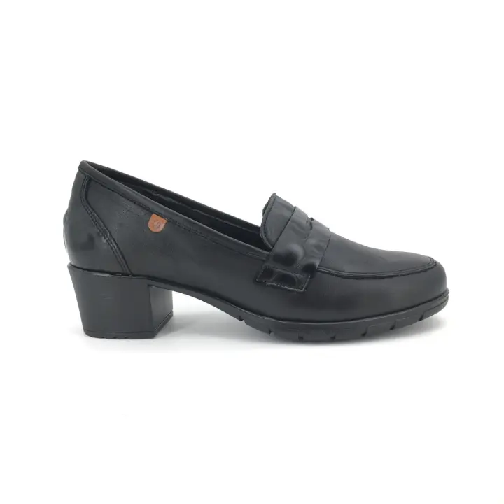 Mocasín Valeria's para mujer, mod.9541, Mocasín antifaz con tacón de piel fabricado en españa - 1
