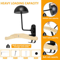 Soporte De Casco De Motocicleta Con Rotación De 180° Soporte De Pared Para Almacenamiento De Llaveros Y Chaquetas a Prueba De Polvo Y Resistente Al Desgaste - details 1