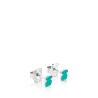 Pendientes de Oso de Plata de Ley 925, incrustaciones de Piedras preciosas Naturales, Diseño personalizado de - details 18