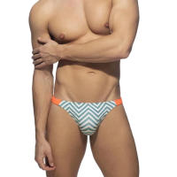 Bikini De Baño Para Hombre Briefs Mini Traje De Baño Efecto De Bulge Cup Swimsuit Shorts De Playa Briefs De Natación Estilo Gay - details 4