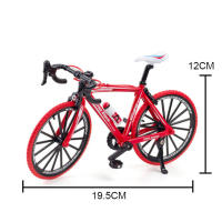 Bicicleta De Montaña a Escala 1/8 Juguetes Para Niños Modelo De Bicicleta Con Ruedas Giratorias Y Frente Giratorio Aleación De Off-road Regalo Decorativo Para Niños - details 1