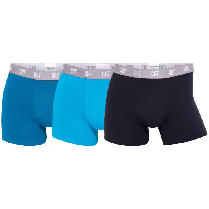 CR7 Hombre Calzoncillos, Paquete de 3 - Trunks, Algodón Orgánico elástico - 1