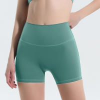 Shorts De Yoga Para Mujer Cintura Alta Levantamiento De Glúteos Ajuste Slim Fitness Running Transpirables 3 Puntos - details 14