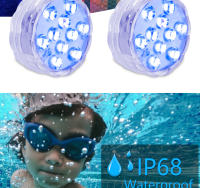 Luz Submarina LED RGB Para Piscina Con Control Remoto Y Batería Operada Portátil Para Acuario Y Vaso Iluminación Submarina Multicolor Impermeable - details 1