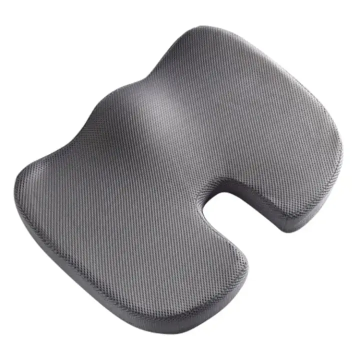 Cojín De Asiento Para Oficina De Espuma De Memoria Alivio De Dolor Lumbar Cojín De Cuello Para Hogar Removible Y Lavable - 1