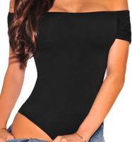 Body sexy negro con hombros descubiertos marca generica - details 2