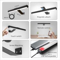 Lámpara de pared teledirigida, lámpara inalámbrica de la imagen LED, batería recargable, brillo de 300 lúmenes, ajustable, para fresco y tablero de dartboard con el cuerpo del metal - details 1