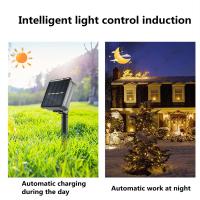Cadena De Luces Solares LED 5M Impermeables Para Jardín Decoración De Fiesta Y Boda Luz De Amanecer Para Exterior Con 10 Luces Incluidas - details 3
