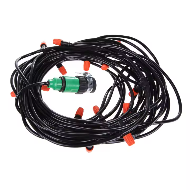 Sistema De Riego Por Drip Automático Kit De Riego Para Jardín Herramientas Ajustables Ahorro De Agua Con Conector De Goma - 1