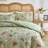 Set De Fundas Para Edredón 3pcs 100% Microfibra Cama Todas Las Estaciones Suave Y Amigable Con La Piel Sin Almohada - details 1