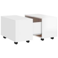 vidaXL Mesa de centro madera contrachapada 60x60x38 cm Blanco, Negro, Gris Mesita de Salón o Comedor o Auxiliar Mesa de Café Meuble Salón - details 6