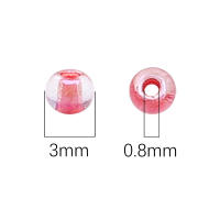 Acerca De 300 Piezas De Perlas De Arroz De Vidrio De Alta Calidad Hechas a Mano Perlas Coloreadas Fantasma Perlas De Núcleo Teñido Perlas Sueltas Para DIY - details 3