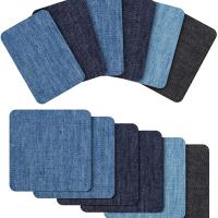 Parches De Denim Para Reparación De Jeans Parches De Rodilla Y Codo a Máquina Soldados Para Ropa Y Pantalones Técnicas Bordadas - details 1
